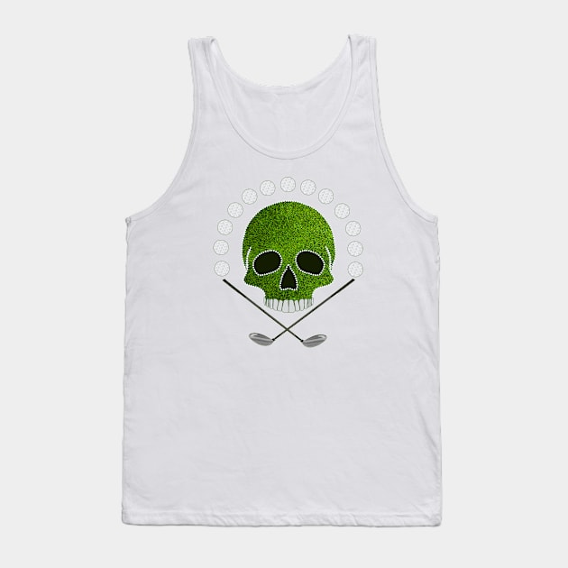 Golf Sport Skull Tank Top by Nuletto